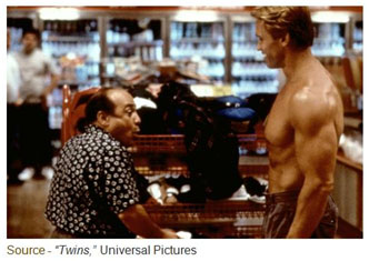 “ Oh, obviously! The moment I sat down I thought I was looking into a mirror.” – Vincent Benedict, “Twins,” Universal Pictures, 1988