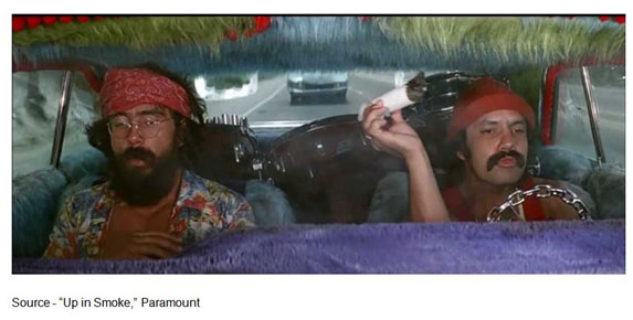 “I hope you're not busy for about a month...” – Man Stoner, “Up in Smoke,” Paramount, 1978