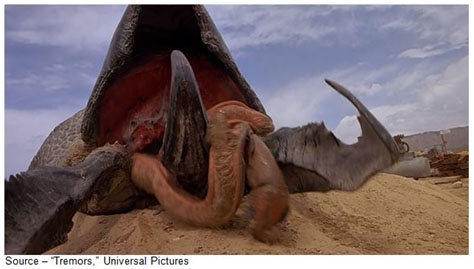 “Food for five years, a thousand gallons of gas, air filtration, water filtration, Geiger counter. Bomb shelter! Underground...” – Burt Gummer, “Tremors,” Universal Pictures, 1990