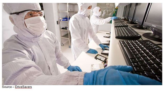 Rescue Operation – Successful data rescue is much like performing surgery on a person. Working in ultra-clean environments and using sterilized procedures, skilled technicians carefully diagnose the problem, determine the best option for recovery and carefully follow proven steps to transfer content from a dead/dying drive to a new, fresh storage device for the customer. Success isn’t easy or cheap; but compared to reshooting 3-4 hours of film, it’s very inexpensive.