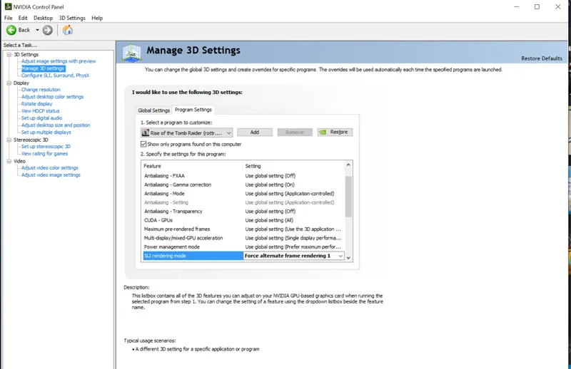 rotr -nv force afr-1