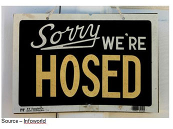 Mo Money – The availability of additional investments in a bad idea or one that is poorly executed only masks the problem. At some point, the company simply runs out of places to hide all of the mistakes. Investors and the board wake up and close the door, putting the bad multi-billion dollar idea out of its misery.