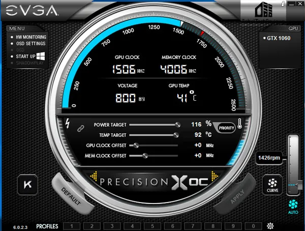 new PrecisionX OC - idle