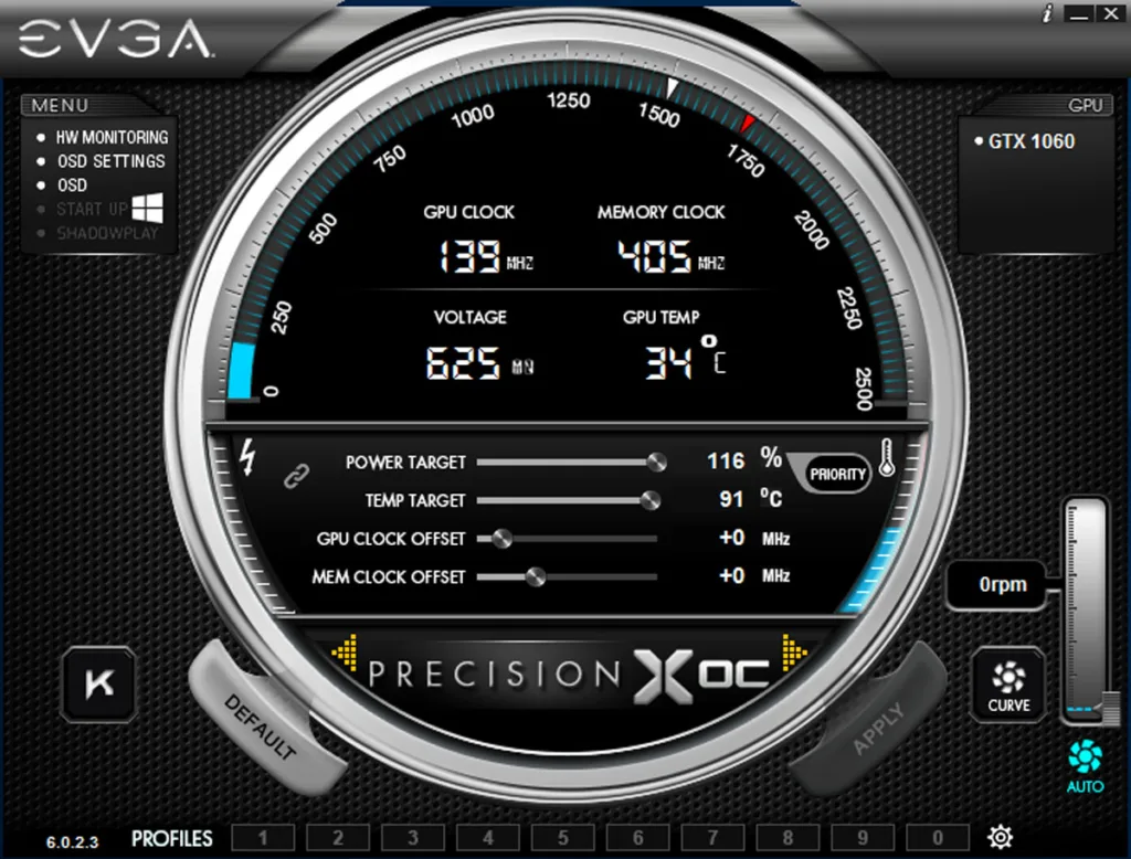 PrecisionX OC -max temp-power